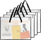 EOOUT 4pcs 18.5x24.8 Inches Art Portfolio Bags, Portfolio Folder by EOOUT