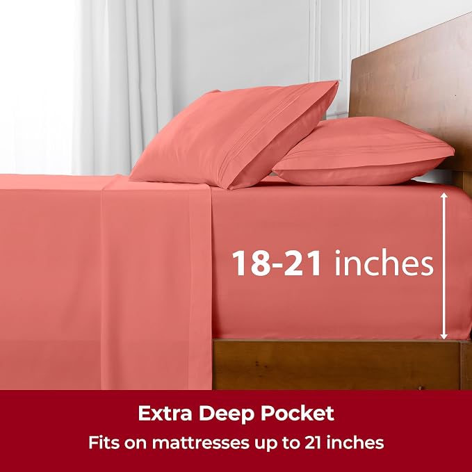 Mellanni Extra Deep California King Sheets - Image 6