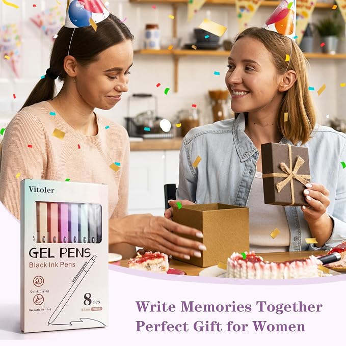 Piochoo Gel Pens, Cute Office School Supplies Gifts - Image 7