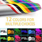 Puff Vinyl Heat Transfer 12"*10" -12 Sheets Assorted Colors - Image 5