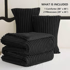 CozyLux Fluffy Queen Comforter Set - Image 6