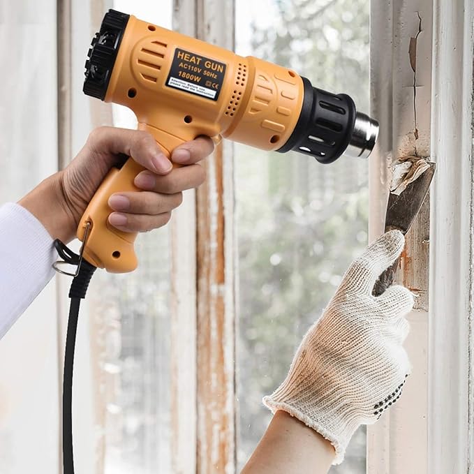 SEEKONE Heat Gun 1800W 122℉-1202℉（50℃- 650℃）Fast Heating Heavy Duty Hot Air Gun - Image 5