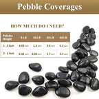 FANTIAN 10 Pounds Natural Black Pebbles Rocks - Image 6
