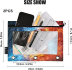 American Football Fire Water Pencil Pouch - Image 3