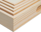 Wooden Nested Serving Trays – Unfinished Square Trays - Image 6