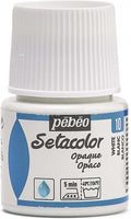 Pebeo 295-010 Setacolor Opaque Fabric Paint 45-Milliliter Bottle, Titanium by Unknown