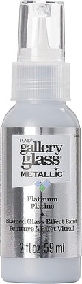 Gallery Glass Platinum Stained Glass 2 fl oz Brilliant Metallic Finish Paint by GalleryGlass