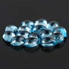 CRYSTALIS Natural London Blue Topaz Cabochons Gemstone Loose Pears Wholesale - Image 2
