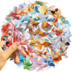 50 Pieces Goldfish Stickers for Scrapbooking, Self-Adhesive Scrapbooking Koi - Image 7
