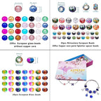 Aipridy European Large Hole Beads, Colorful Glass Charm Beads Set - Image 5