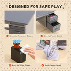 1:12 Scale Mini Desk Set with 100 Mini Books & 2 Bookshelves — Miniature - Image 5
