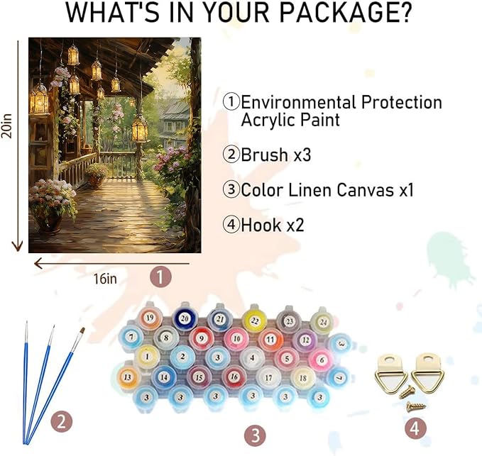 xackcme Landscape Paint by Numbers - Image 2