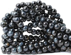 45PCS 8mm Natural Blue Tiger Eye Gemstone Round Loose Beads by CHEAVIAN
