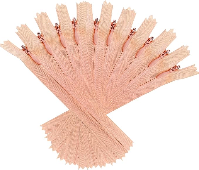 ANPURZII 10PCS #3 4 Inch Cherry Blossom Pink Invisible Zippers by Unknown