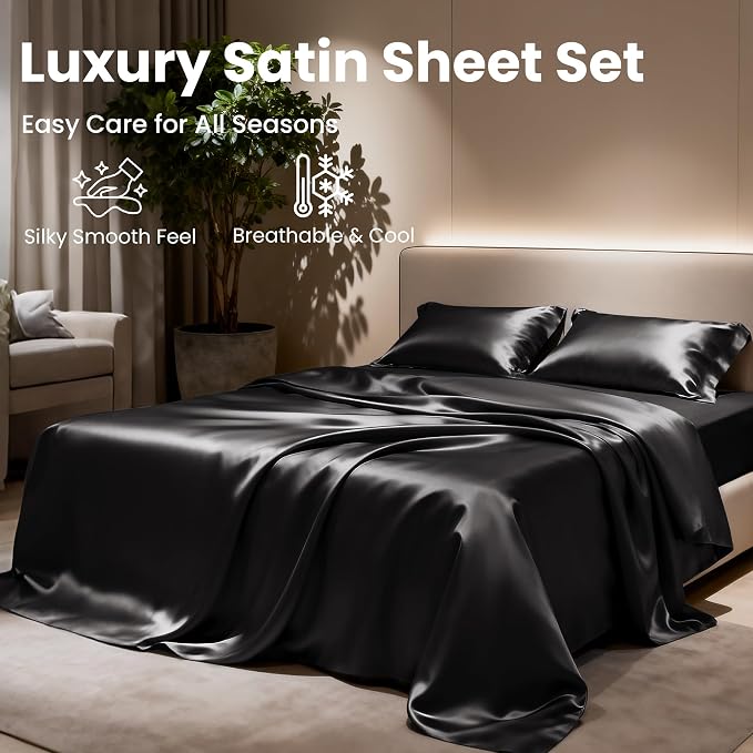 Love's cabin Satin Queen Sheets Set - Image 8