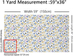 Daisy Floral Upholstery Fabric by The Yard, Bees and Flowers Outdoor Fabric by - Image 2