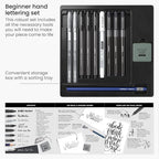 ARTEZA Hand Lettering Pens Set of 12 – Calligraphy and Brush Pens - Image 2