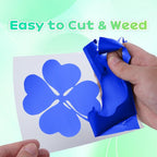 Aoder Blue Puff Vinyl Heat Transfer - Image 3