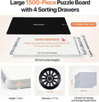 WELGEE 1500 Pieces 2-in-1 Tilting & Rotating Puzzle Board - Image 2