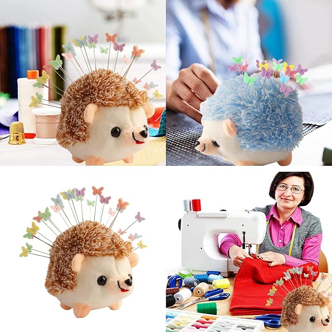 CICILIAYA Hedgehog Shape Pin Cushion, Cute Pincushions Sewing Kit Lovely Needle - Image 4