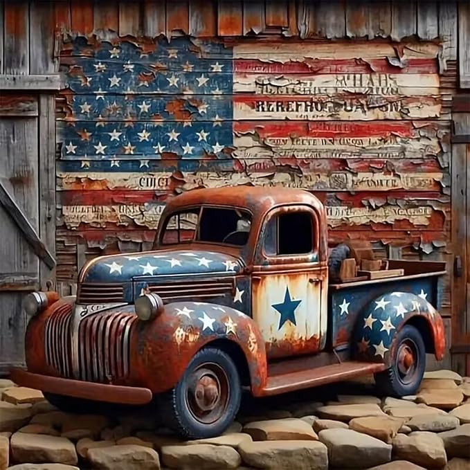 CHWGLFGG 5D Truck Diamond Art Kits by CHWGLFGG