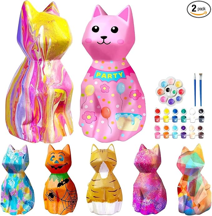 Goody King Paint Your Own Cat Lamp Kit, Easter Basket Stuffers, Arts & Crafts by GoodyKing
