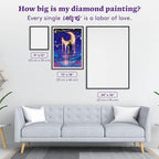 DIAMOND ART CLUB Paint the Moon Diamond Painting Kit, Fun DIY Crafts - Image 4