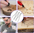 6PCS Pyrography Wire Tip Wood Burning Ball Tips Burner Tool Wood Adjustable - Image 5