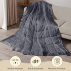 downluxe Weighted Blanket Queen Size, 15 lb Weighted Blanket - Image 6