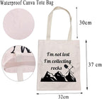 MBMSO Rock Collector Tote Bag Geologist Gifts I'm Not Lost I'm Collecting Rocks - Image 4