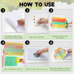 Faccito Gel Printing Plate Kit 8x10 & 5x7 Complete Beginner Gelli Plate Starter - Image 5