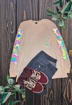FUNKAKA Heat Transfer Vinyl Reflective Rainbow HTV Roll, Reflective HTV Vinyl - Image 5