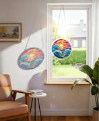 Acrylic Puzzle Suncatcher, Faux Stained Glass Sea Sun Catcher - Image 3