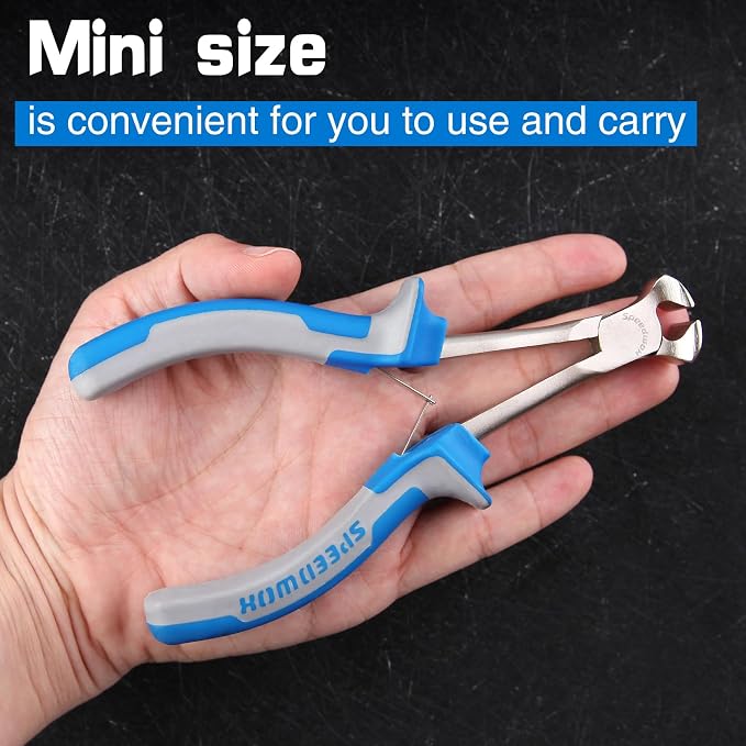 SPEEDWOX Long Reach End Nippers 5-1/2 Inches Mini End Cutting Pliers Fine End - Image 5