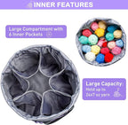 MYBAGZING Expandable Yarn Storage Organizer, Crochet Bag & Yarn Tote - Image 3