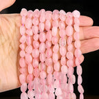 HAAMIIQII Natural Rose Quartz Crystal Pebble Stone 5-8mm Small Irregular - Image 4