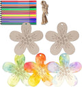 Le Shang 12 PCS Unfinished Wood Crafts, Spring Crafts by LeShang