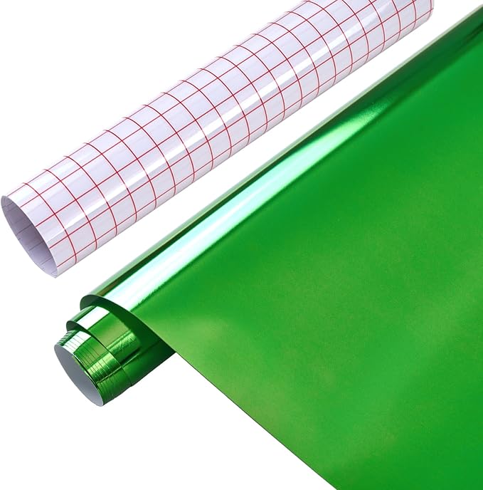 Tintnut Holographic Permanent Vinyl Roll 12in x 5ft Green Adhesive Vinyl | by Tintnut