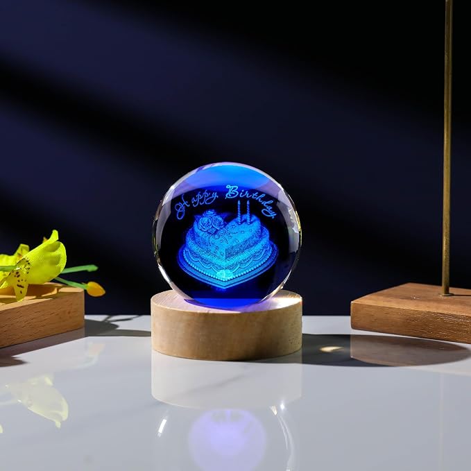 3D Birthday Gifts for Women Crystals Ball 60mm - Image 5