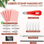 WAYCOM 5-Pack Linoleum Blocks for Printmaking: Linocut kit - Image 2