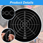 6 PCS Circle Template Quilting Acrylic Templates Set, 1/2/3/4/5/6 Inch Diameter - Image 3