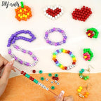Dowsabel Friendship Bracelet Making Kit, Pony Kandi Beads & 11 Different Beads - Image 4