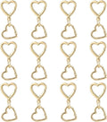 24 Pcs Heart Swivel Spring Clasps，Metal Spring Key Chain Hook Clasps，Clip by Unknown