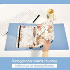 Cute Highland Cows Flowers Pencil Pouch - Image 4