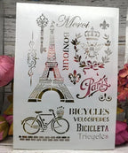 TIAMECH A4 Reusable Vintage Tower Bicycle Stencil - Image 7