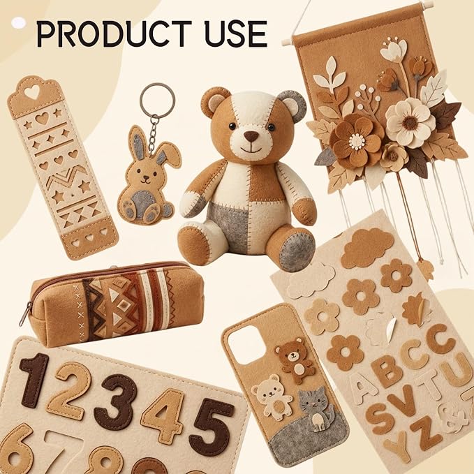 10-Sheet Felt Fabric Sheets - Image 5