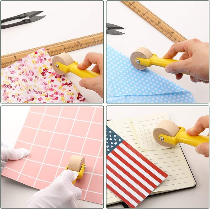 Blulu 2 Pcs Quilting Seam Roller, Sewing Seam Wallpaper Roller - Image 5