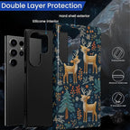 Case for Samsung Galaxy S24 Ultra Case, Cute Christmas Reindeer Design Hybrid - Image 6