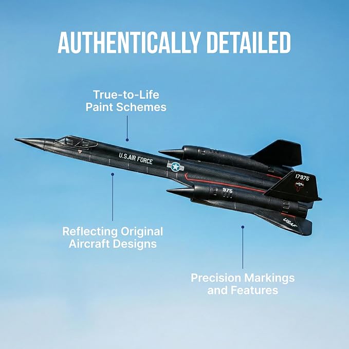 Postage Stamp USAF SR-71 Blackbird Die-Cast Metal Model – 1:200 Scale Strategic - Image 6