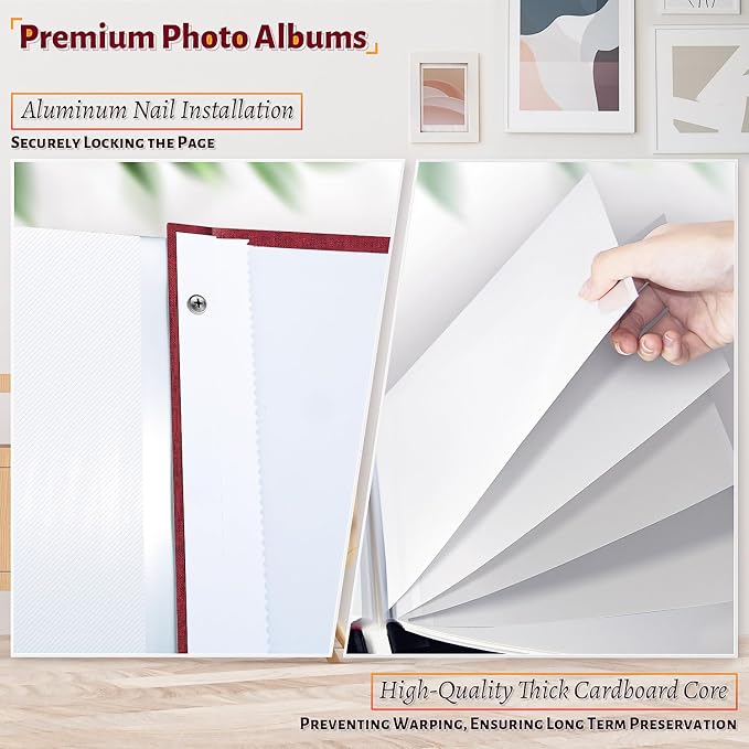 Artfeel Photo Album Self Adhesive Scrapbook, 120 Pages Large Photo Book - Image 4